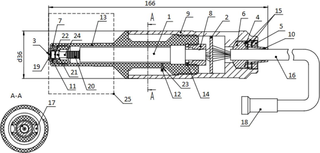 Амперометрический электрохимический датчик кислорода ИБЯЛ.418425.117 для газоанализатора АНКАТ-7655-02 и АНКАТ-7655-03 фото 1