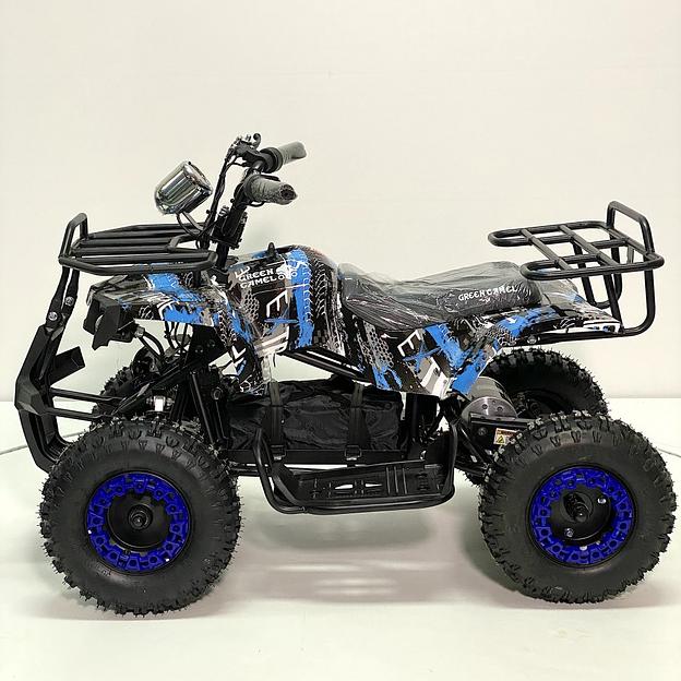 Квадроцикл GreenCamel Гоби K32 (36V 1000W R6 Цепь) ножной тормоз, синий экстрим фото 4