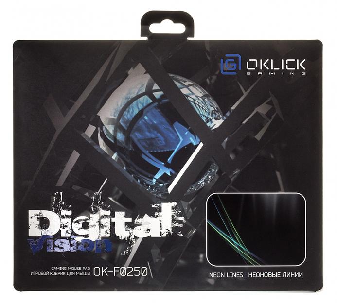 Коврик для мыши Оклик OK-F0250 рисунок/линии неоновые 250x200x3мм фото 7
