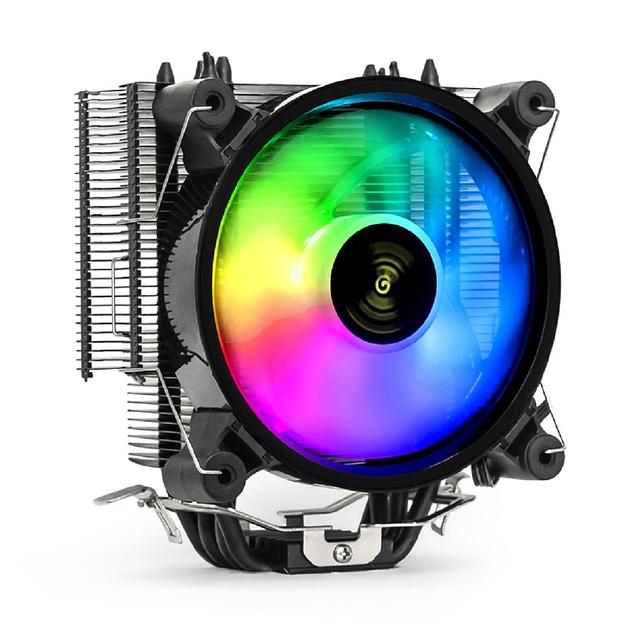 Exegate EX293667RUS Кулер ExeGate Dark Magic EXX400V2-PWM.RGB {Al+Cu, черное покрытие, 4 тепл.трубки, LGA775/1150/1151/1155/1156/1200/1700/AM2/AM2+/AM3/AM3+/AM4/FM1/FM2/754/939/940, TDP 140W, Fan120m} фото 1