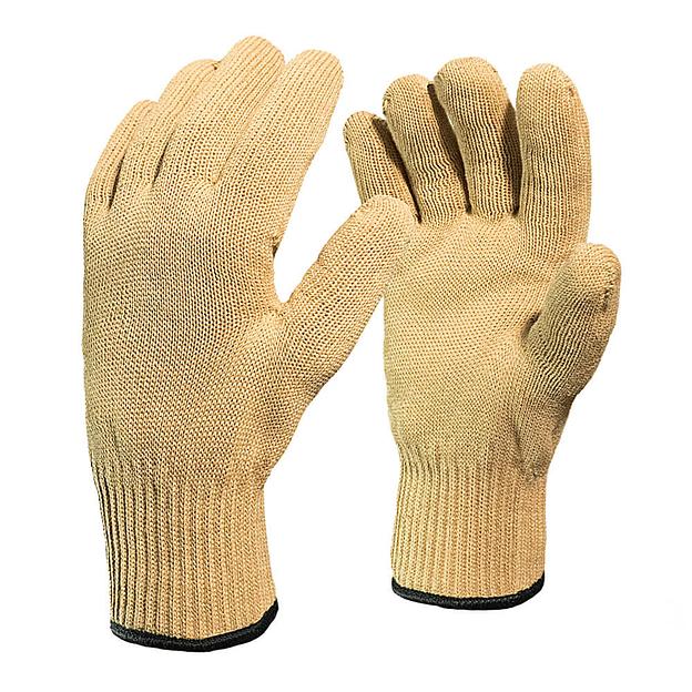 Термостойкие перчатки 10 класс вязки «Вулкан» из арамидной нити для защиты от порезов и высоких температур до 150 °С фото 3