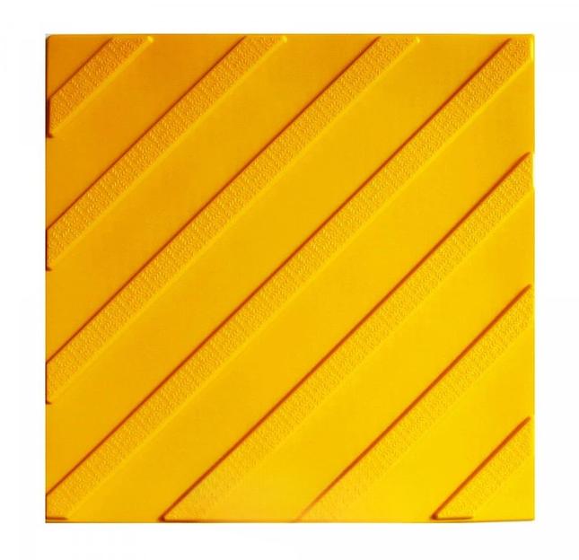 Тактильная плитка ПУ полиуретан 300х300 поворот ОПТ фото 1