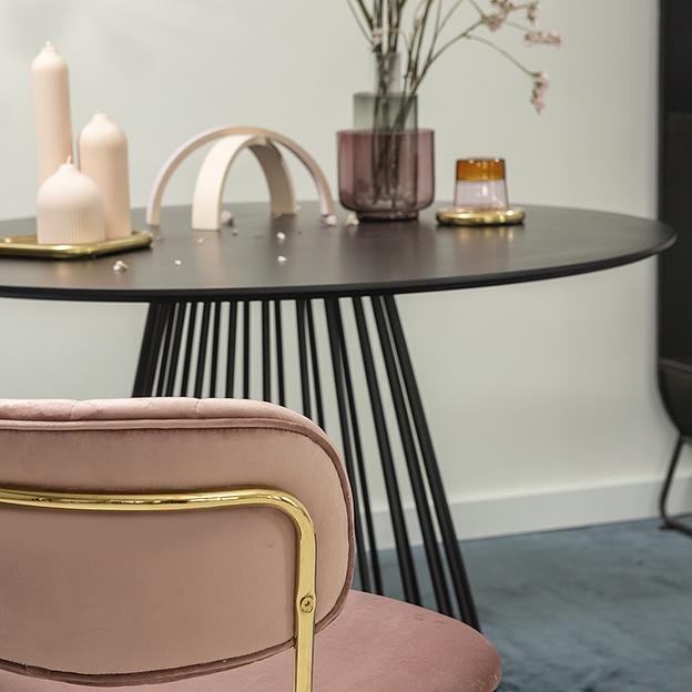 Стул Eirill, велюр, розовый фото 10
