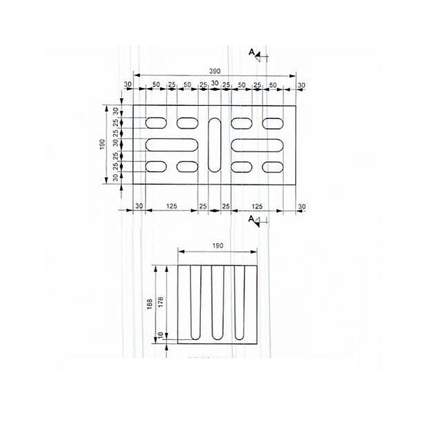Блок керамзитобетонный стеновой 8-ми щелевой М-50 390×190×188 мм фото 4