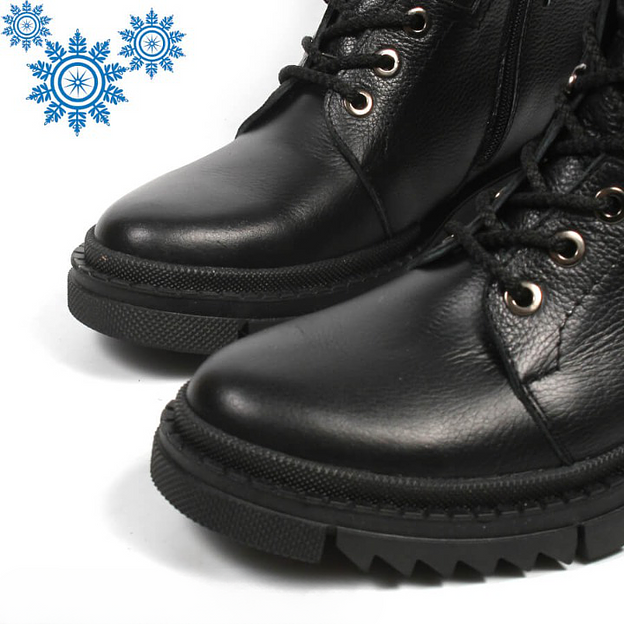 Зимние ботинки TAIS из натуральной кожи, арт.MT320 чёрный ОПТ фото 3