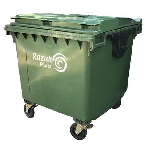 Евроконтейнер Razak 1100 л зеленый фото 1