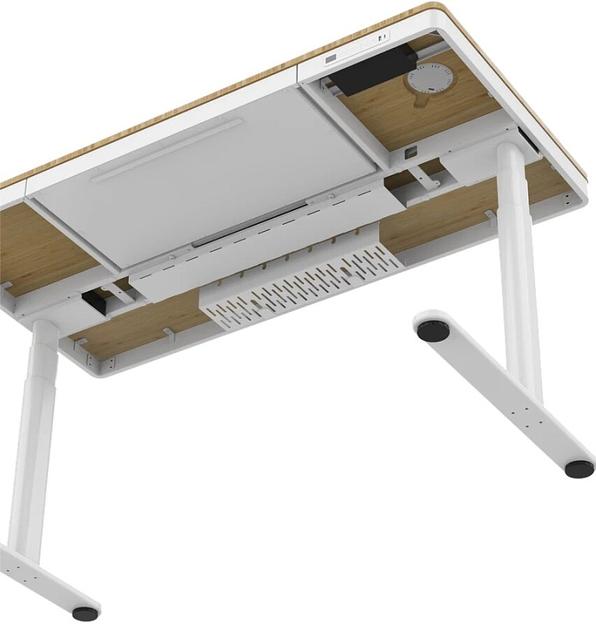 Стол для компьютера с электроприводом, QI-зарядкой и USB-портами FoxGear FG-ED-55W фото 10