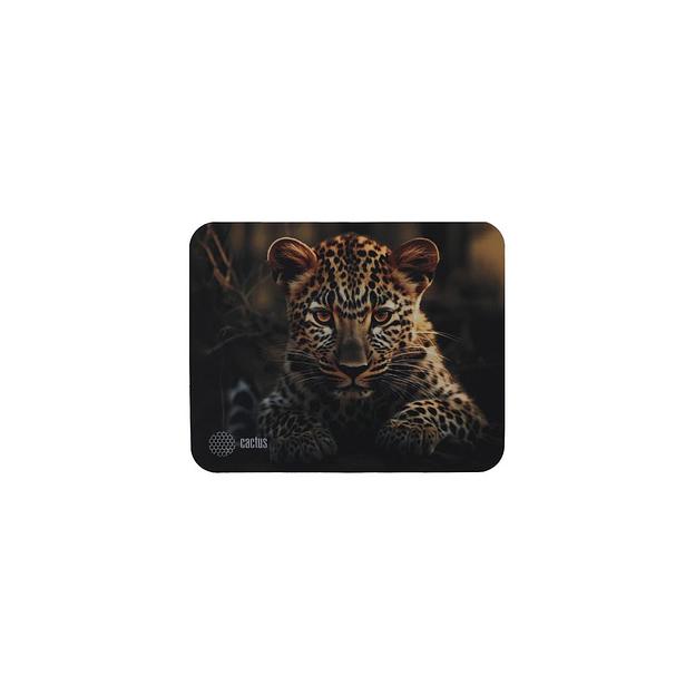 Коврик для мыши Cactus Leopard рисунок, ткань, 250х200х3мм [cs-mp-d06s] фото 1