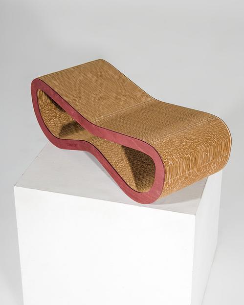 Когтеточка Слим с деревянным ободком, Махагон, опт фото 1