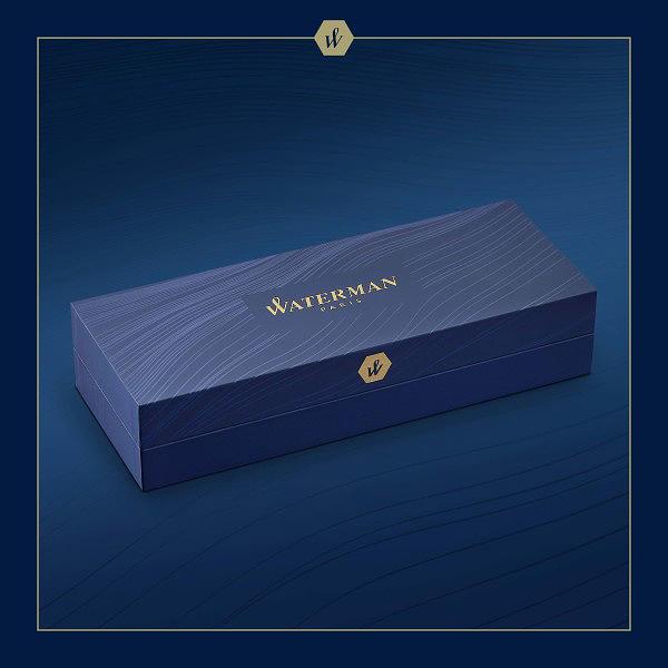 Ручка перьев. Waterman Hemisphere L`Essence du Bleu (CW2166467) LaqBlue CT F сталь нержавеющая подар.кор. фото 9