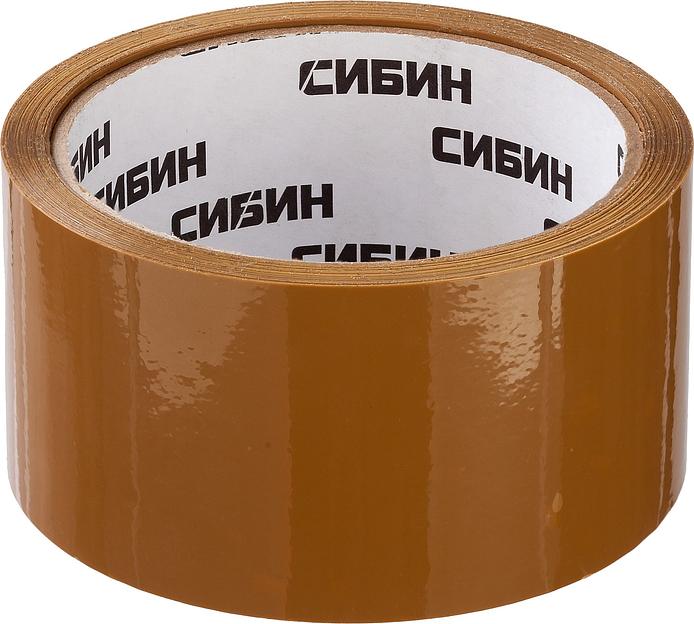 СИБИН 48 мм, 50 м, 40 мкм, коричневая, клейкая лента (12055-50-50) фото 1