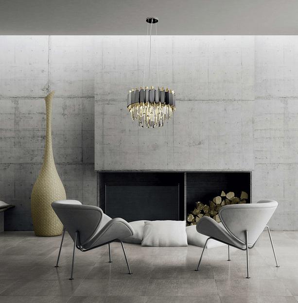 Люстра HIPER H171-1 11E1440Вт BLACK/GOLD фото 2