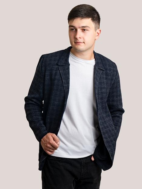 Кардиган мужской «Осип» синий ОПТ фото 4