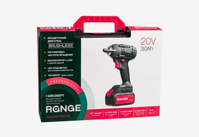 Аккумуляторный гайковёрт Range RIW20/3.0-PRO-1BL опт фото 10