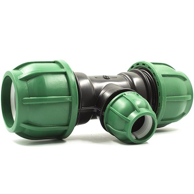 Тройник 110х75х110 переходной компрессионный фото 1