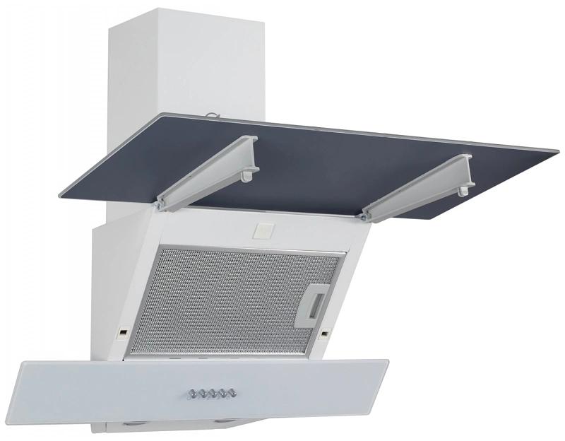 Вытяжка каминная MBS Meryta 160 Glass White белый стекло управление: кнопочное (1 мотор) фото 2
