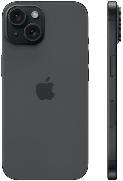 Apple iPhone 15 A3090 128Gb black 3G 4G 1Sim 6.1" iOS 17 802.11 a/b/g/n/ac/ax NFC GPS MTP03HN/A ИНДИЯ фото 2
