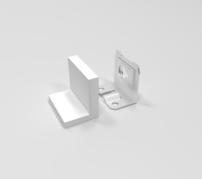 Навес L-образный в сборе, белый фото 1