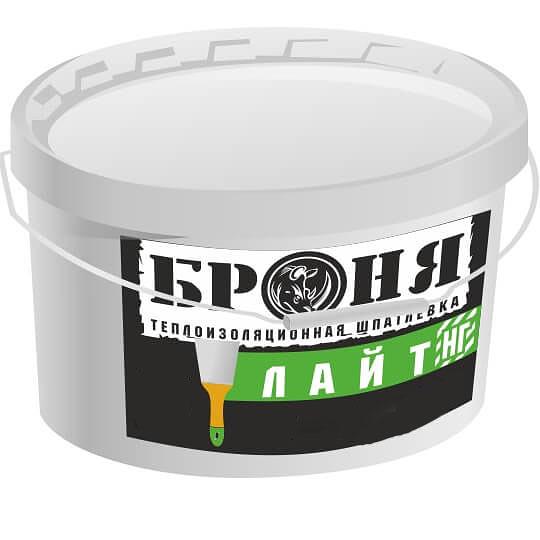 Теплоизоляционная шпатлевка «Броня лайт НГ» 10 л ОПТ фото 1