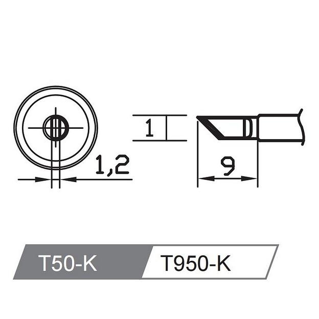Аксессуары для пайки Atten Жало со встроенным нагревателем, T50-K фото 2