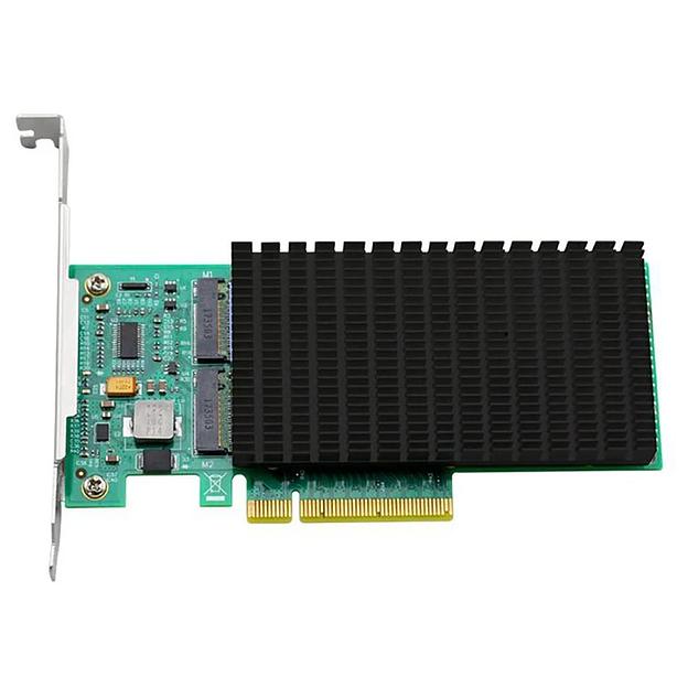Плата интерфейсная ACD ANM02PE08 PCIe x4 - to- 2x M.2 SATA card фото 1