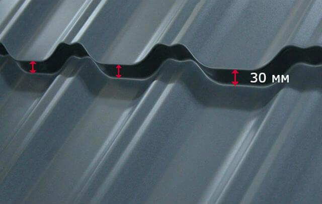 Металлочерепица Grand Line Kvinta Plus 0,45 мм Drap фото 1