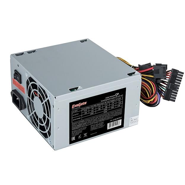 Exegate EX292144RUS Блок питания 600W ExeGate CP600 (ATX, 8cm fan, 24pin, 4pin, 3xSATA, 2xIDE, FDD) фото 1