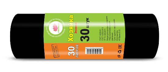 Мешки для мусора «Хозяйка Эконом» 30 л 45×55 см 30 шт в рулоне фото 2