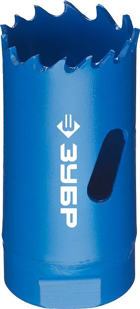 Коронка ЗУБР "ЭКСПЕРТ" биметаллическая, быстрорежущая сталь, глубина сверления до 38мм, d-25мм [29531-025_z01] фото 1