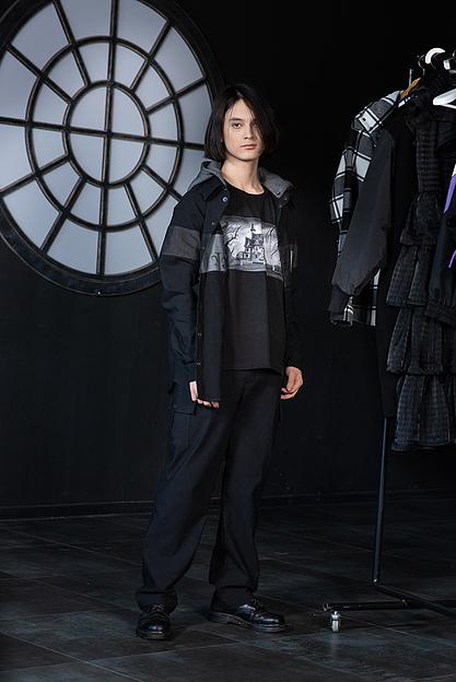 Чёрные джинсы карго с накладными карманами для мальчика ОПТ фото 3