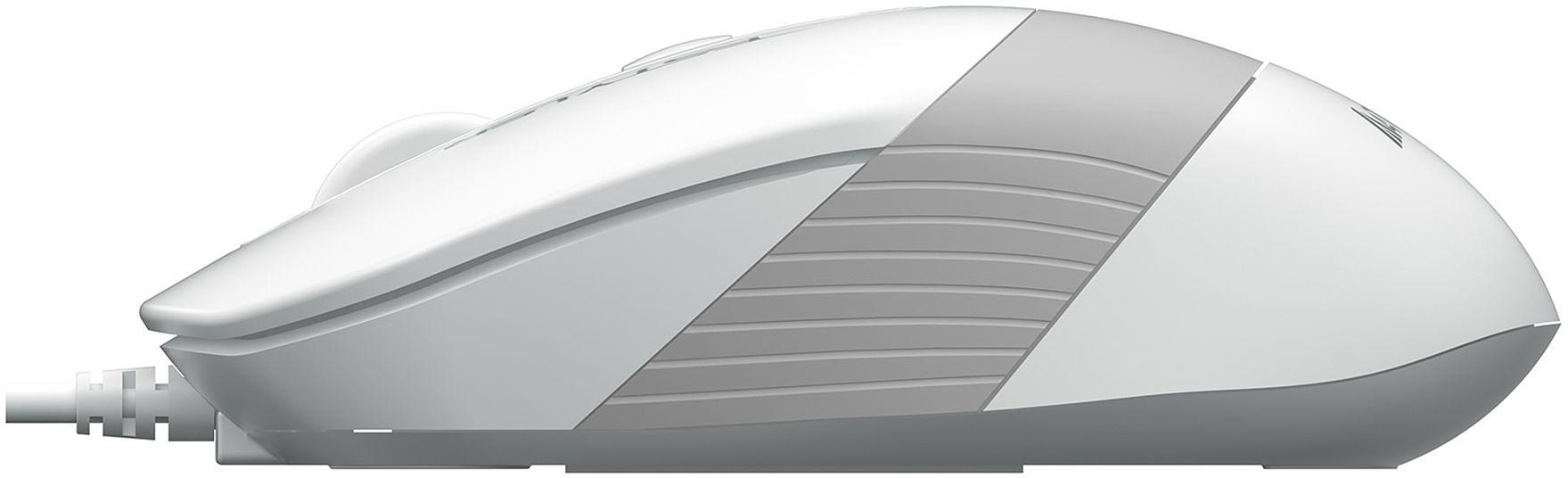 Мышь A4Tech Fstyler FM10S белый/серый оптическая (1600dpi) silent USB (3but) фото 4