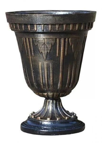 Чугунная урна для мусора «Клён» ОПТ  фото 1