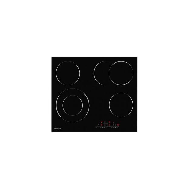 Электрическая варочная поверхность WEISSGAUFF HV 642 BS, конфорок: 4 шт., стеклокерамика, независимая, черный фото 1