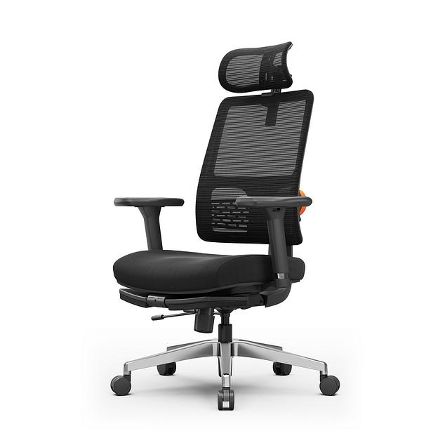 Эргономичное компьютерное кресло FoxGear NETZ модель M, черный фото 1