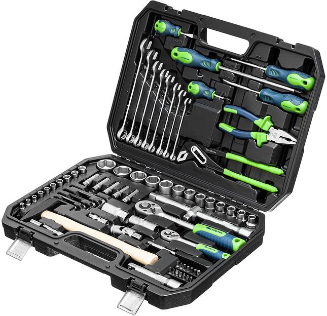 Набор инструментов Сибртех 13394 76 предметов (жесткий кейс) фото 1