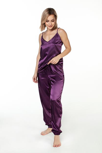 Топ женский атлас  801/03/Баклажановый  фото 3