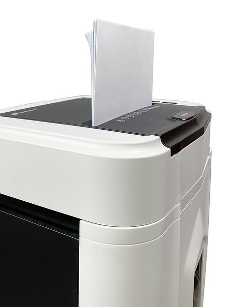 ГЕЛЕОС Уничтожитель документов АП20-5, DIN P-5 (5 ур-нь секр.), фрагмент 1,9х12мм, АВТОПОДАЧА 131 лист (70г/м2), пл.карты/скрепки/скобы, 20 литра фото 3