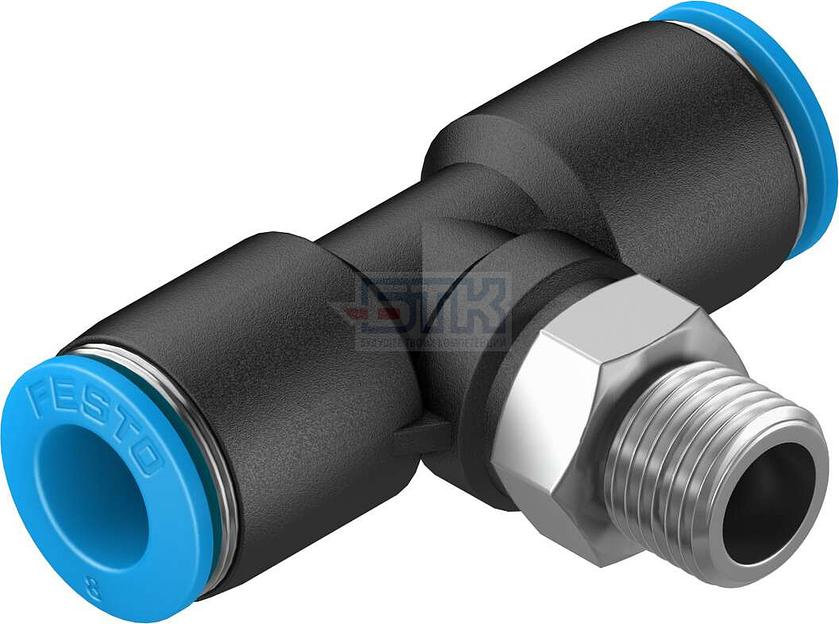 153109 Тройник с цанговым зажимом и резьбой QST-1/8-8 FESTO фото 1