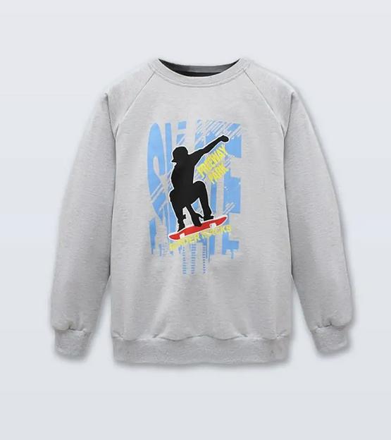 Свитшот детский с принтом 64499600 оверсайз ОПТ фото 1