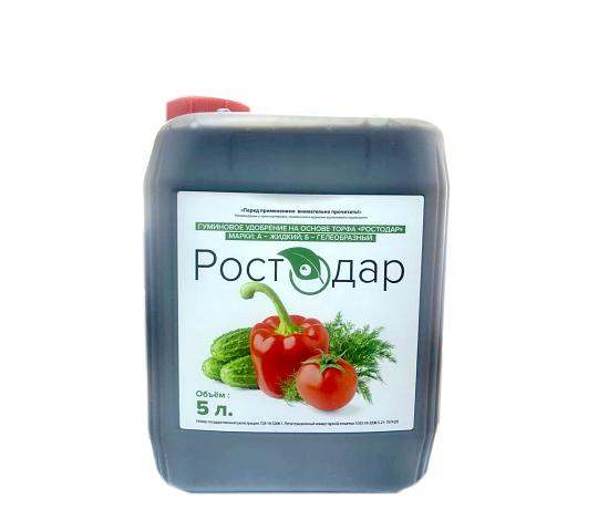 Органо-минеральное удобрение «Ростодар» канистра 5 л опт фото 1