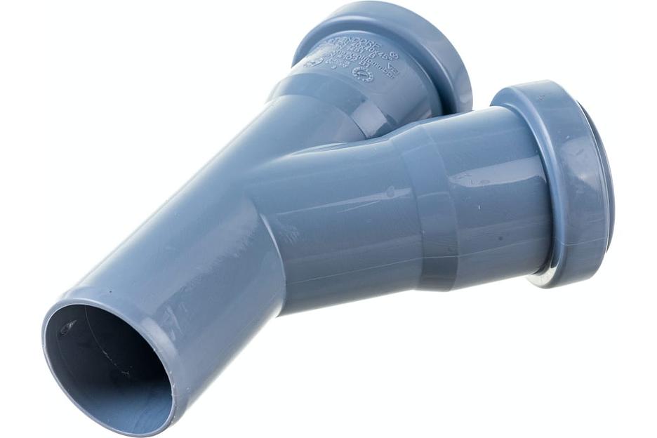 Тройник канализационный 45 град. 40 фото 3