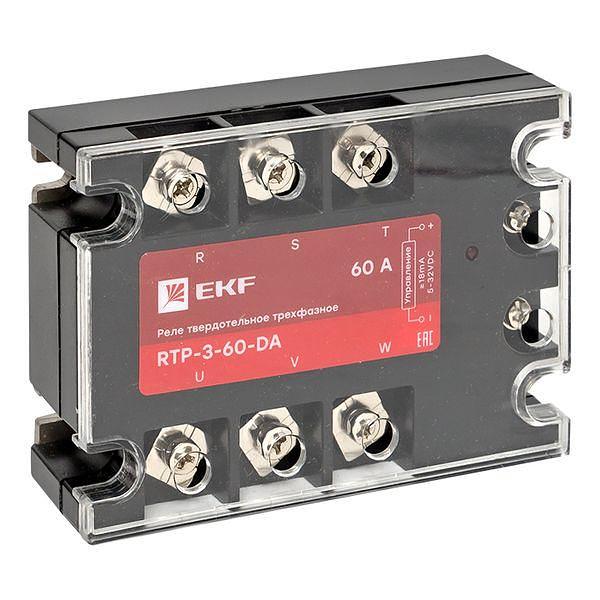 Реле твердотельное трехфазное RTP-60-DA PROxima EKF rtp-3-60-da фото 1