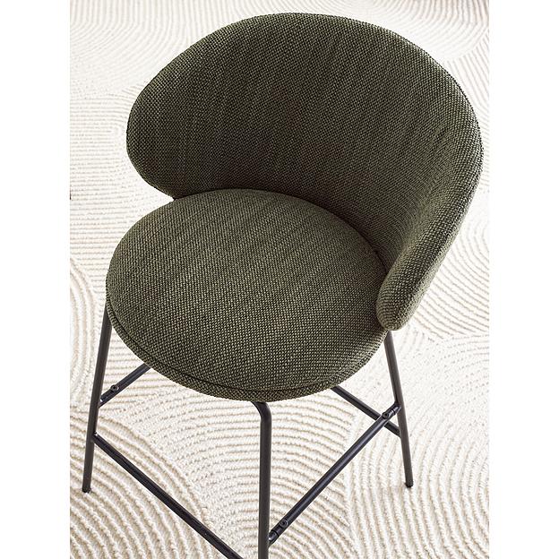 Стул полубарный Comfy, рогожка, шпинат фото 9