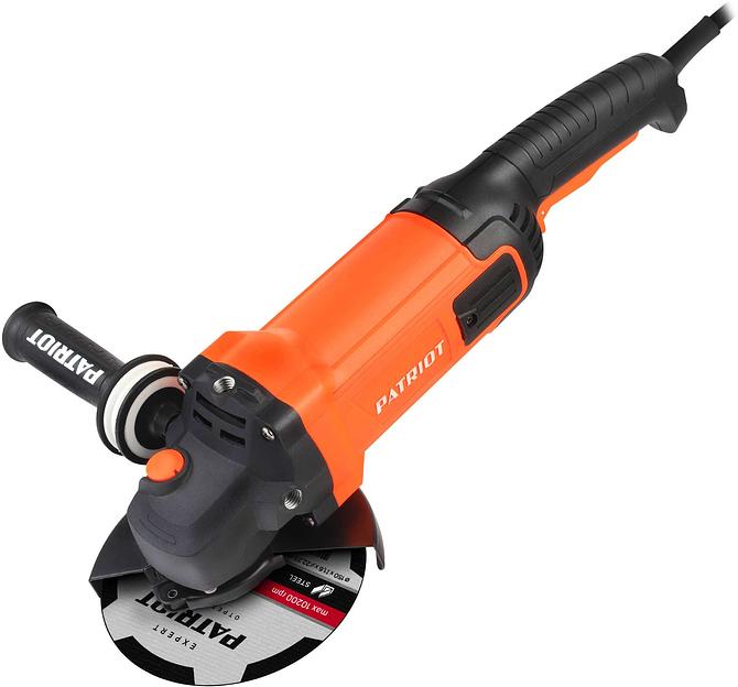 Углошлифовальная машина Patriot AG 190 2000Вт 8500об/мин рез.шпин.:M14 d=180мм (110301180) фото 1