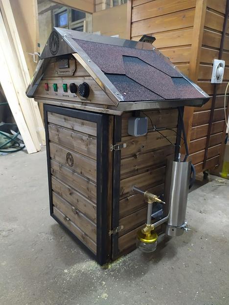 Коптильня для горячего и холодного копчения «Домик» 60 НД фото 5