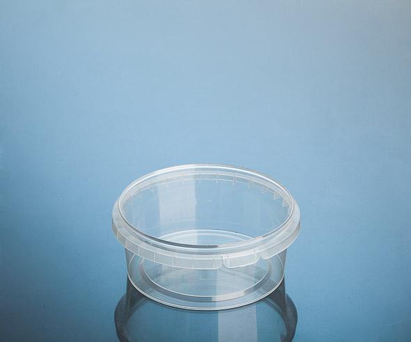 Банка полипропиленовая 430 мл. с зеленой крышкой фото 1