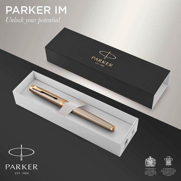 Ручка перьев. Parker IM Core F321 (CW1931649) Brushed Metal GT F сталь нержавеющая подар.кор. фото 7