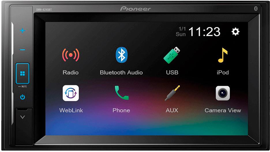 Автомагнитола Pioneer DMH-A245BT 2DIN 4x50Вт фото 1