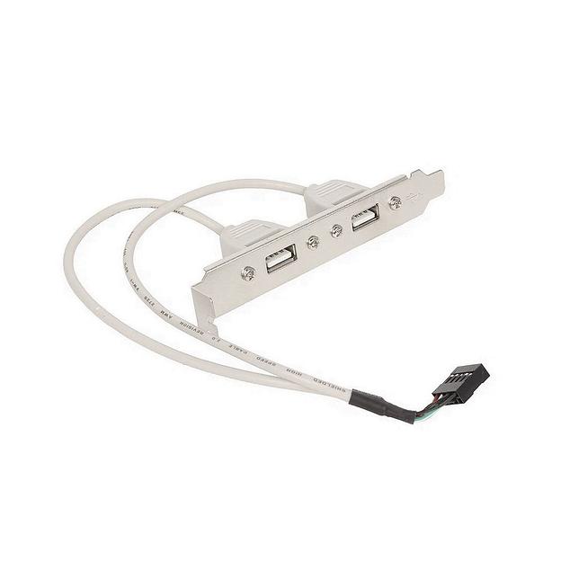 Gembird Планка в сист блок на 2 USB2,0, 10pin ( CCUSBRECEPTACLE) фото 1