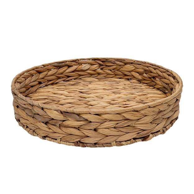 Поднос круглый "Золотистый колос", Д320 Ш320 В60, песочный фото 1